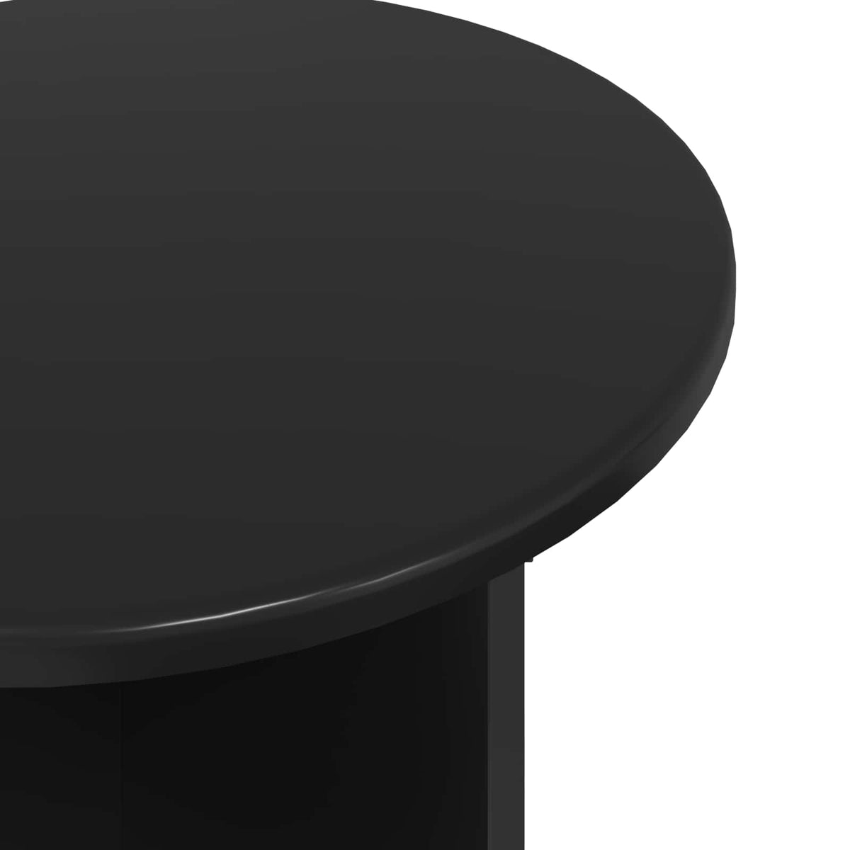 Set tavolini 2 pz Rovere Nero Ø 45 x 45 cm Legno ingegnerizzato