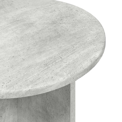 Set tavolini 2 pz Grigio Cemento Ø 45 x 45 cm