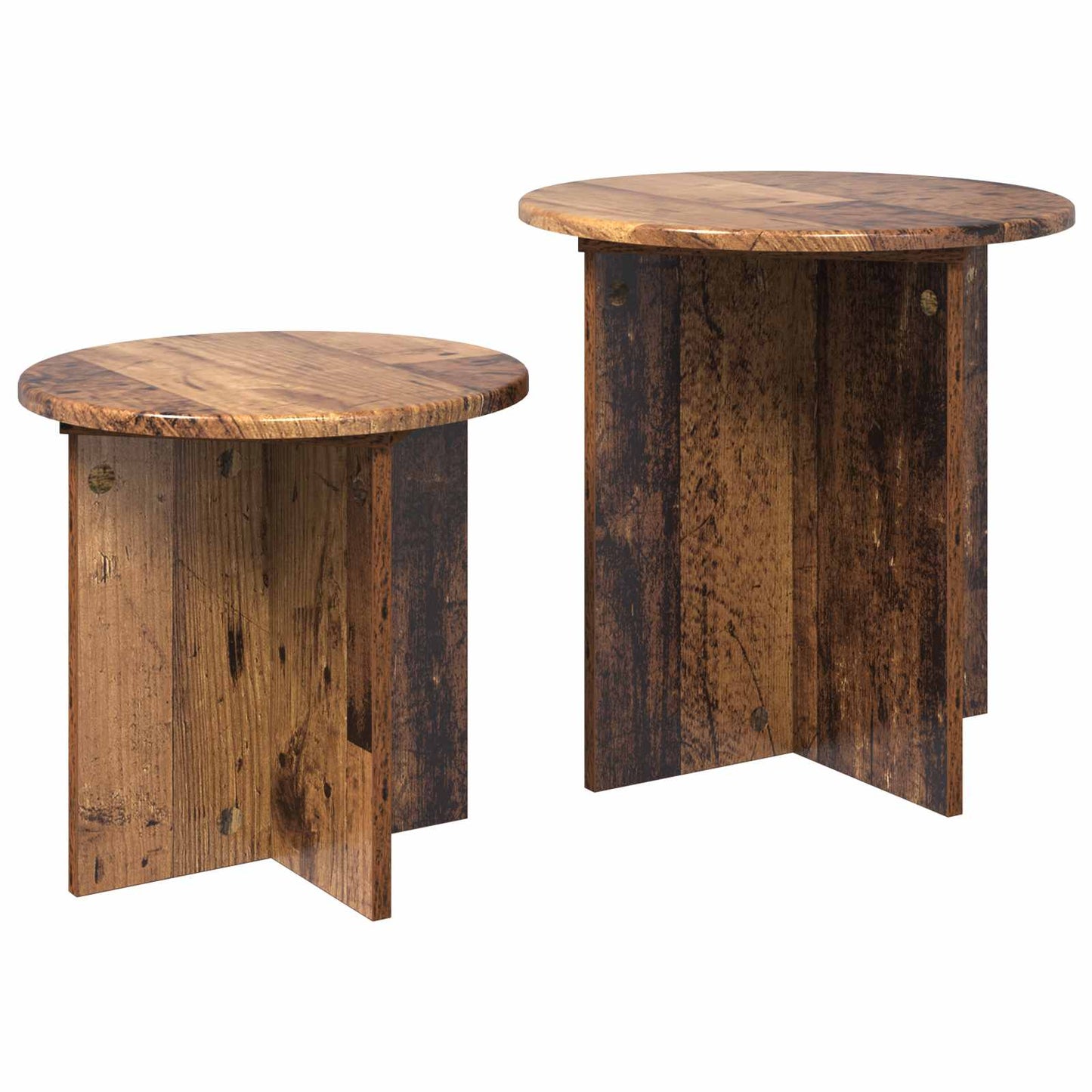 Set tavolini 2 pcs Legno antico Legno ingegnerizzato | homemem39