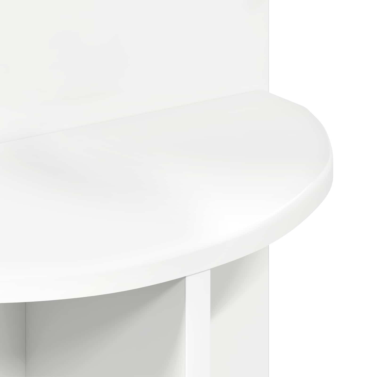 Tavolo laterale Bianco Ø 39,5 x 55 cm Legno ingegnerizzato | homemem39