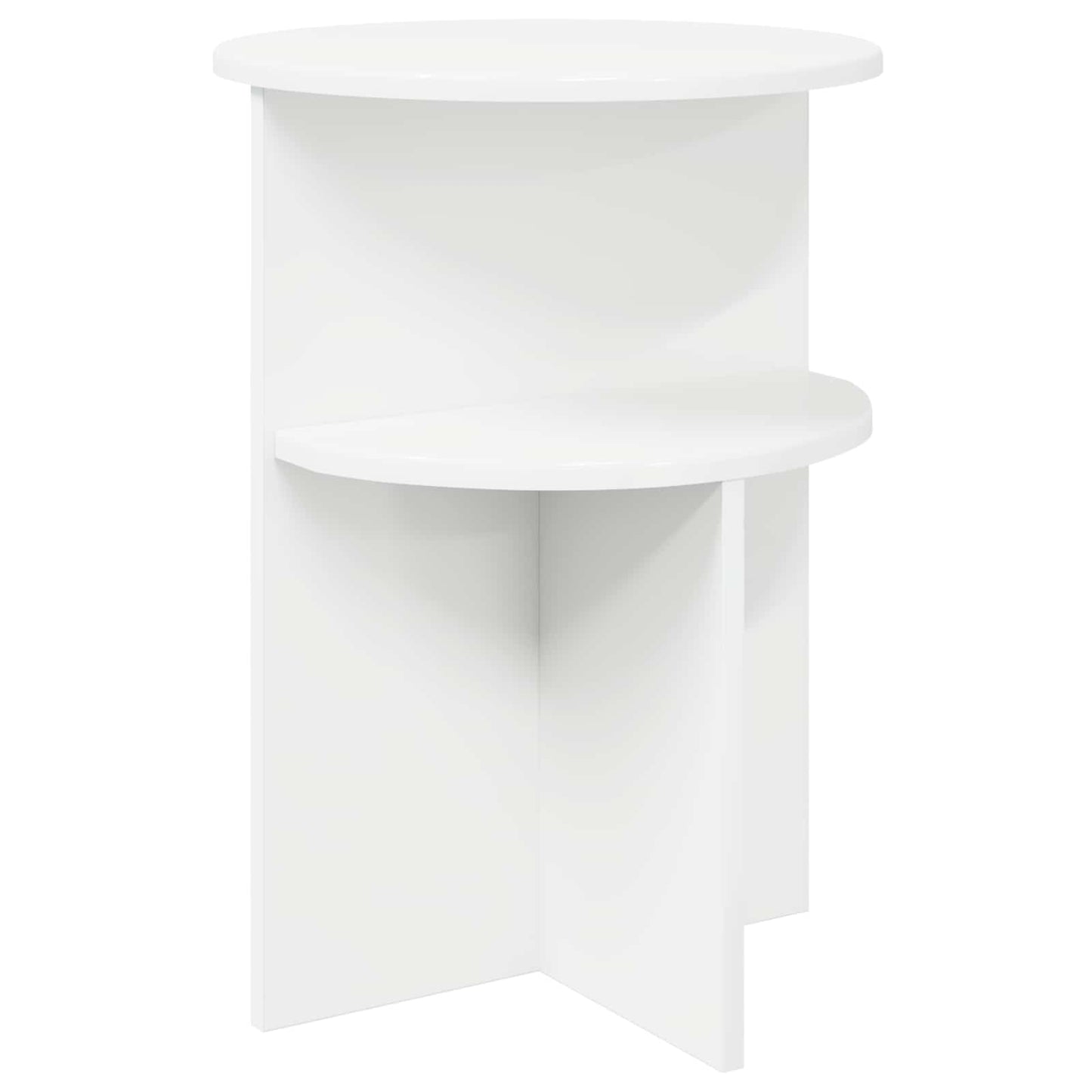 Tavolo laterale Bianco Ø 39,5 x 55 cm Legno ingegnerizzato