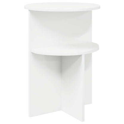 Tavolo laterale Bianco Ø 39,5 x 55 cm Legno ingegnerizzato