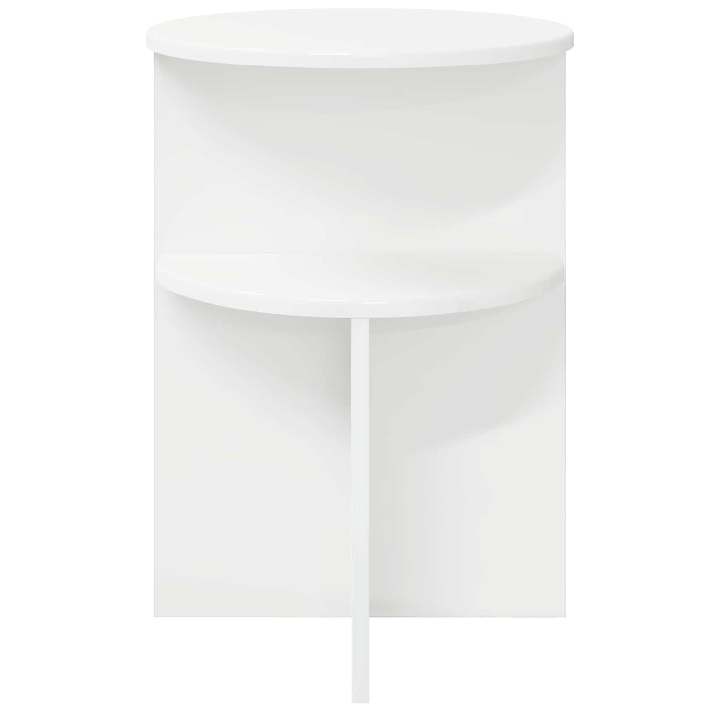 Tavolo laterale Bianco Ø 39,5 x 55 cm Legno ingegnerizzato
