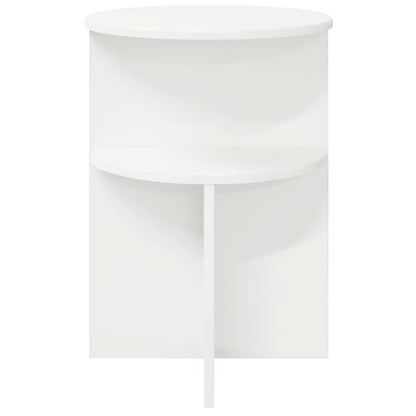 Tavolo laterale Bianco Ø 39,5 x 55 cm Legno ingegnerizzato