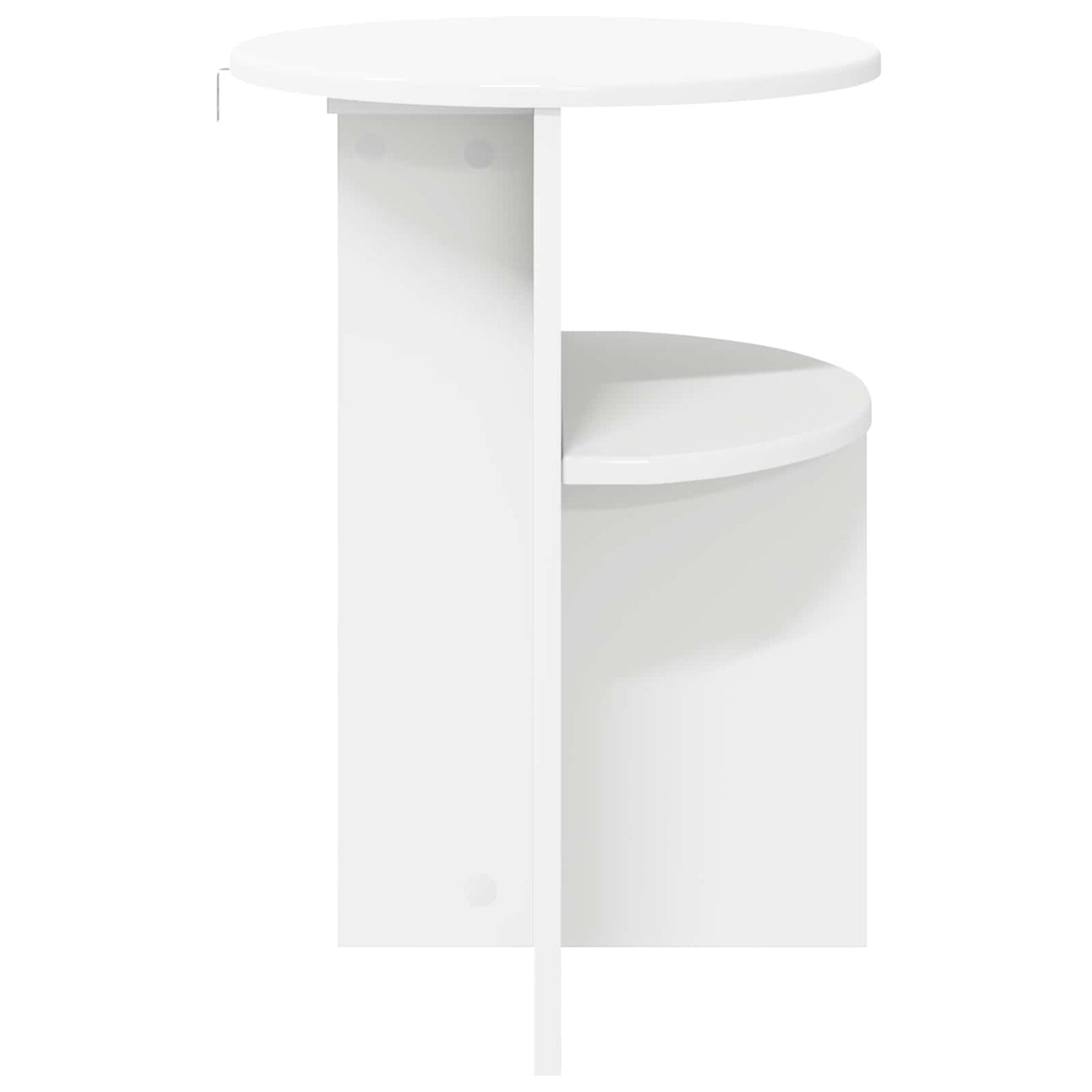 Tavolo laterale Bianco Ø 39,5 x 55 cm Legno ingegnerizzato