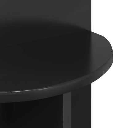 Tavolo laterale Rovere Nero Ø 39,5 x 55 cm Legno ingegnerizzato