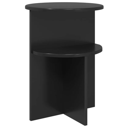 Tavolo laterale Rovere Nero Ø 39,5 x 55 cm Legno ingegnerizzato