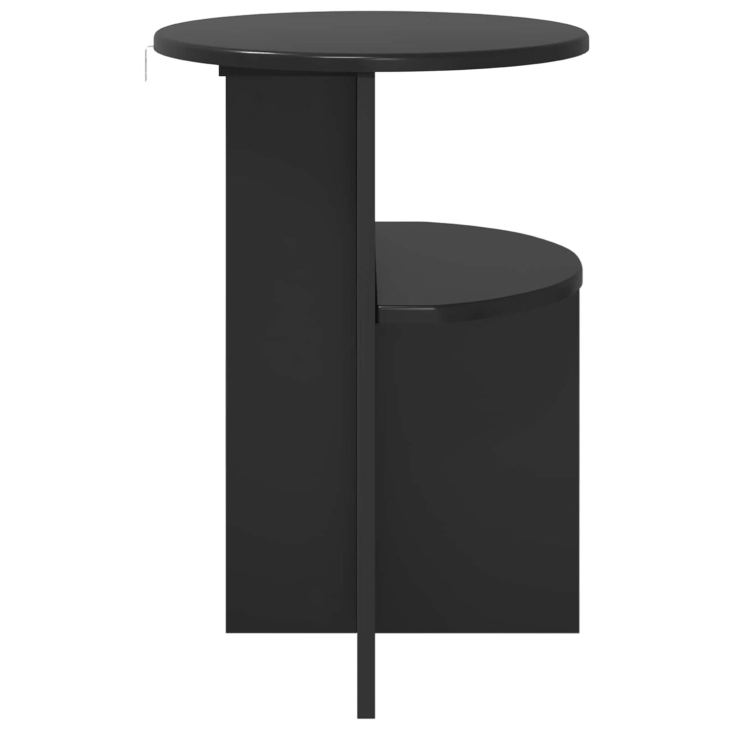 Tavolo laterale Rovere Nero Ø 39,5 x 55 cm Legno ingegnerizzato