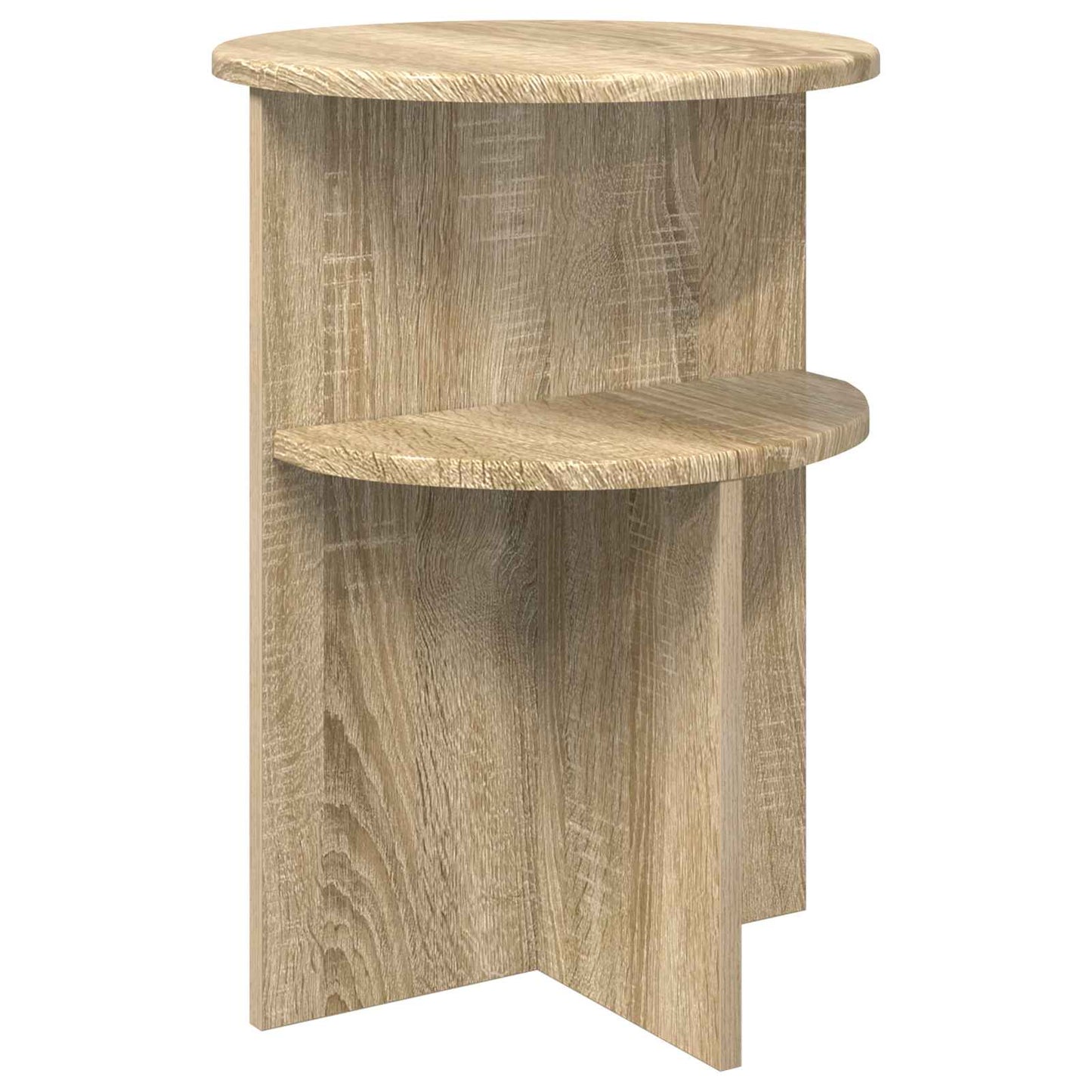 Tavolo laterale con archiviazione Rovere Sonoma Ø 39,5 x 55 cm | homemem39