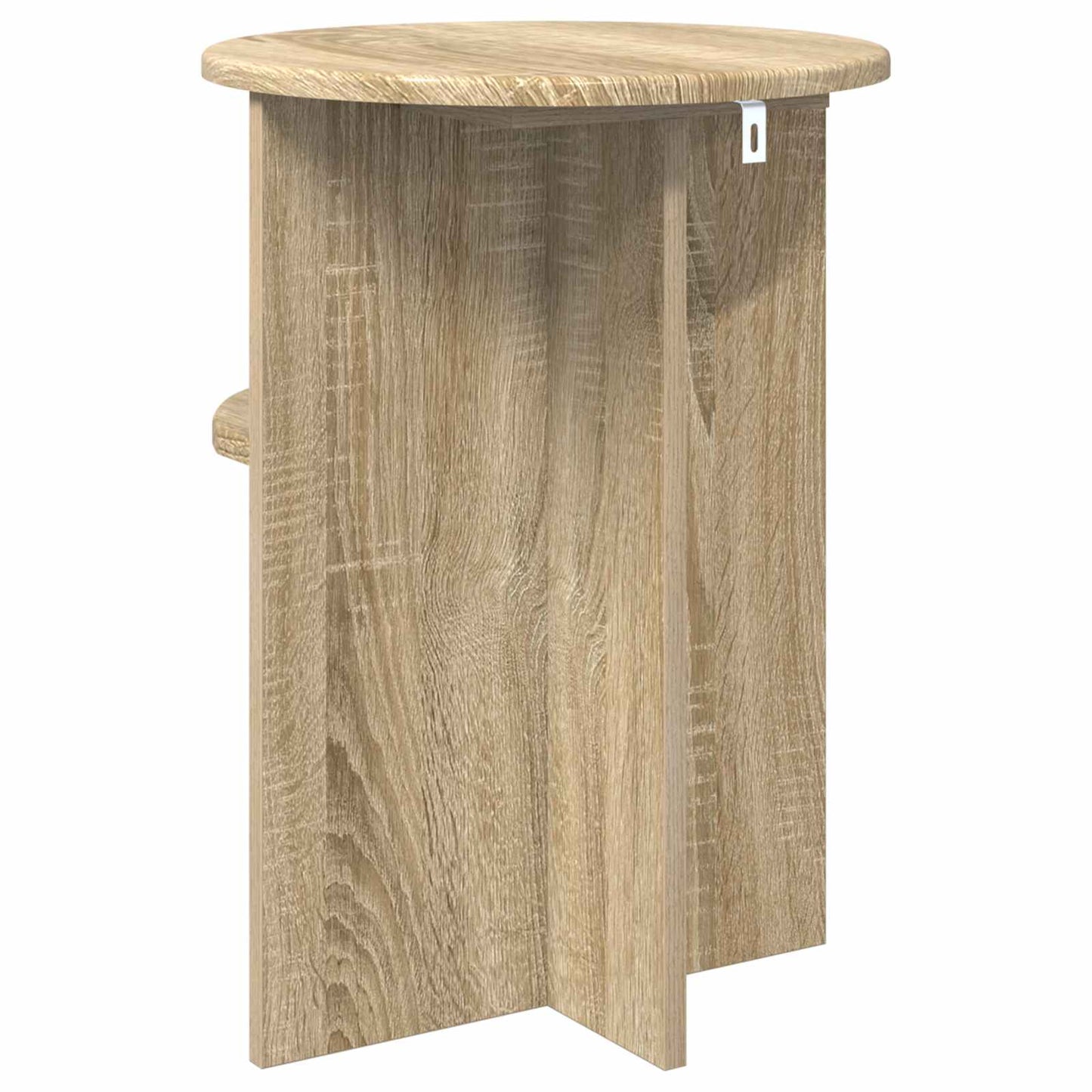 Tavolo laterale con archiviazione Rovere Sonoma Ø 39,5 x 55 cm | homemem39