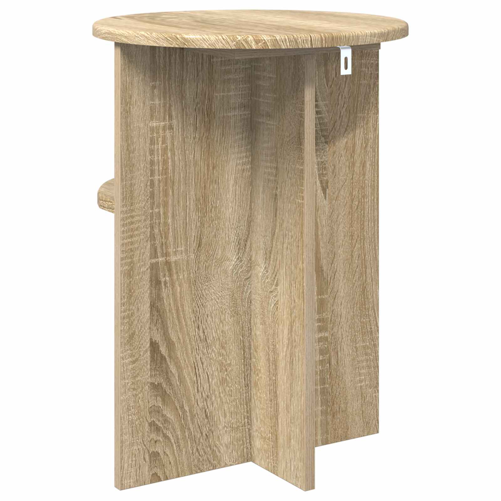 Tavolo laterale con archiviazione Rovere Sonoma Ø 39,5 x 55 cm | homemem39