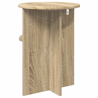 Tavolo laterale con archiviazione Rovere Sonoma Ø 39,5 x 55 cm | homemem39