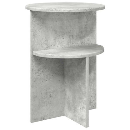 Tavolo laterale con archiviazione Grigio Cemento Ø 39,5 x 55 cm
