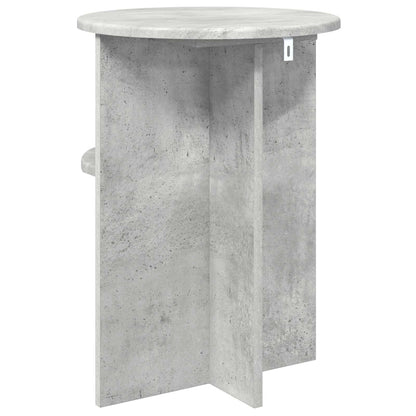 Tavolo laterale con archiviazione Grigio Cemento Ø 39,5 x 55 cm