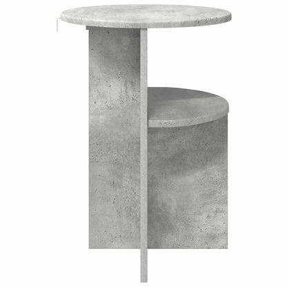 Tavolo laterale con archiviazione Grigio Cemento Ø 39,5 x 55 cm