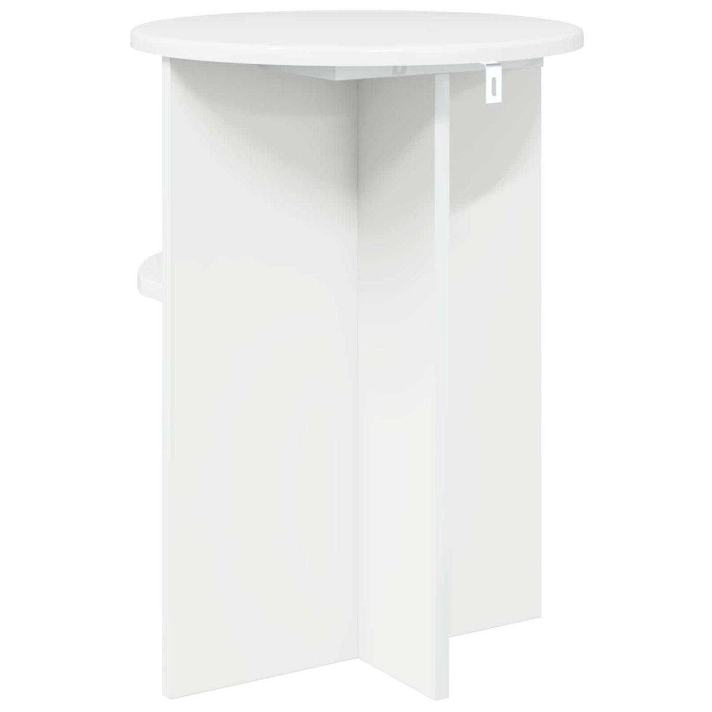 Tavolo laterale con archiviazione Bianco Lucido Ø 39,5 x 55 cm | homemem39