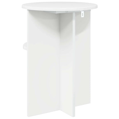 Tavolo laterale con archiviazione Bianco Lucido Ø 39,5 x 55 cm | homemem39