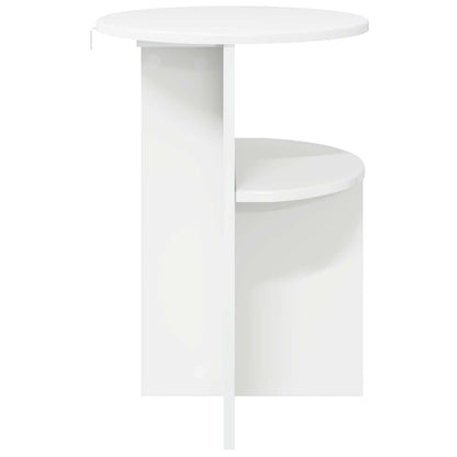 Tavolo laterale con archiviazione Bianco Lucido Ø 39,5 x 55 cm | homemem39