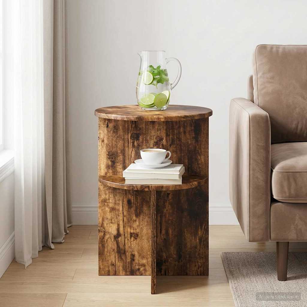 Tavolo laterale Rovere Fumo Ø 39,5 x 55 cm Legno ingegnerizzato | homemem39