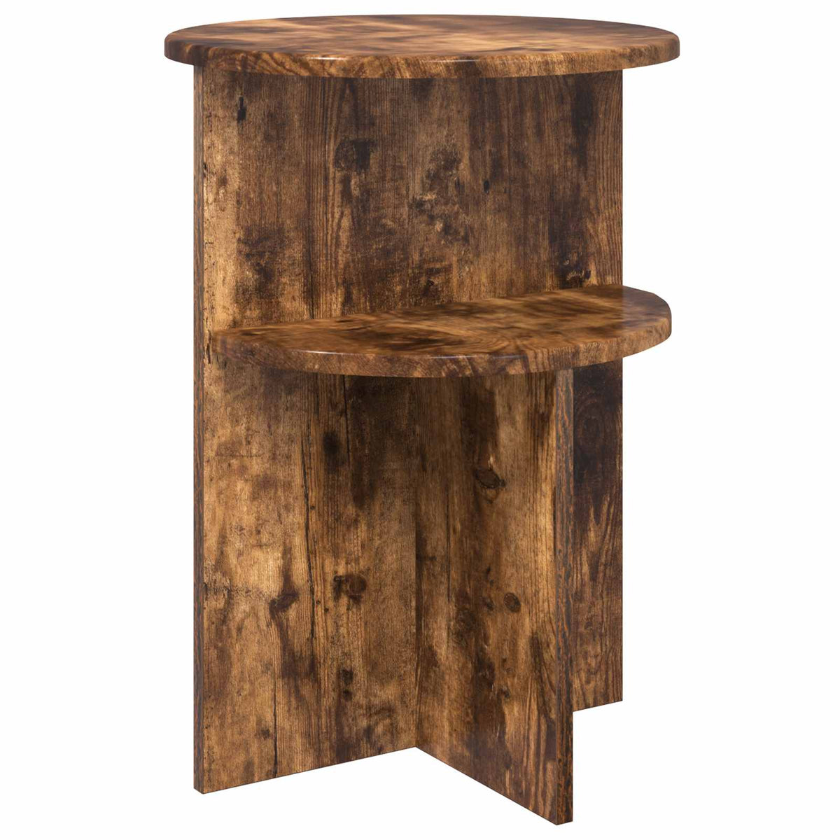 Tavolo laterale Rovere Fumo Ø 39,5 x 55 cm Legno ingegnerizzato