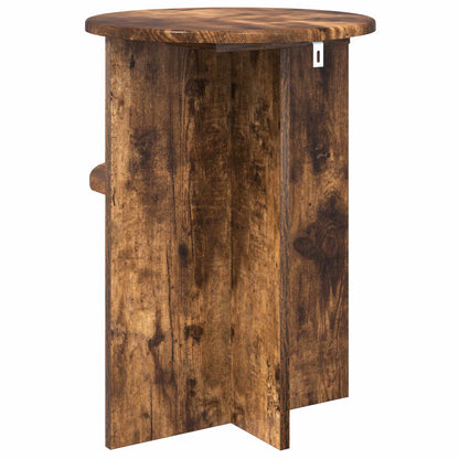 Tavolo laterale Rovere Fumo Ø 39,5 x 55 cm Legno ingegnerizzato