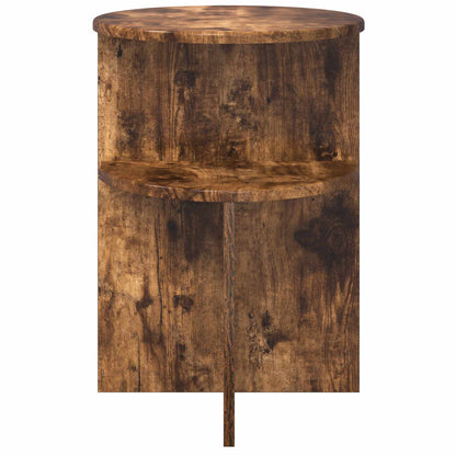 Tavolo laterale Rovere Fumo Ø 39,5 x 55 cm Legno ingegnerizzato