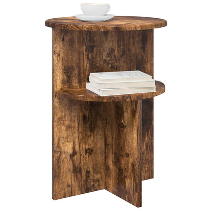 Tavolo laterale Rovere Fumo Ø 39,5 x 55 cm Legno ingegnerizzato