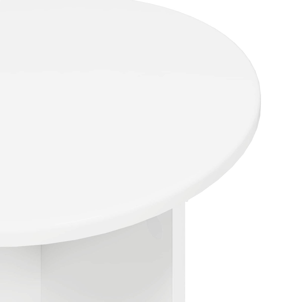 Set tavolini 2 pz Bianco Ø 45 x 35 cm Legno ingegnerizzato