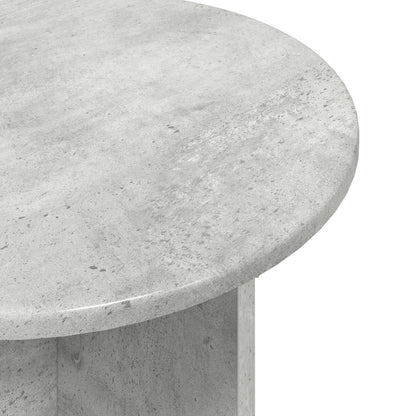 Set tavolini 2 pz Grigio Cemento Ø 45 x 35 cm