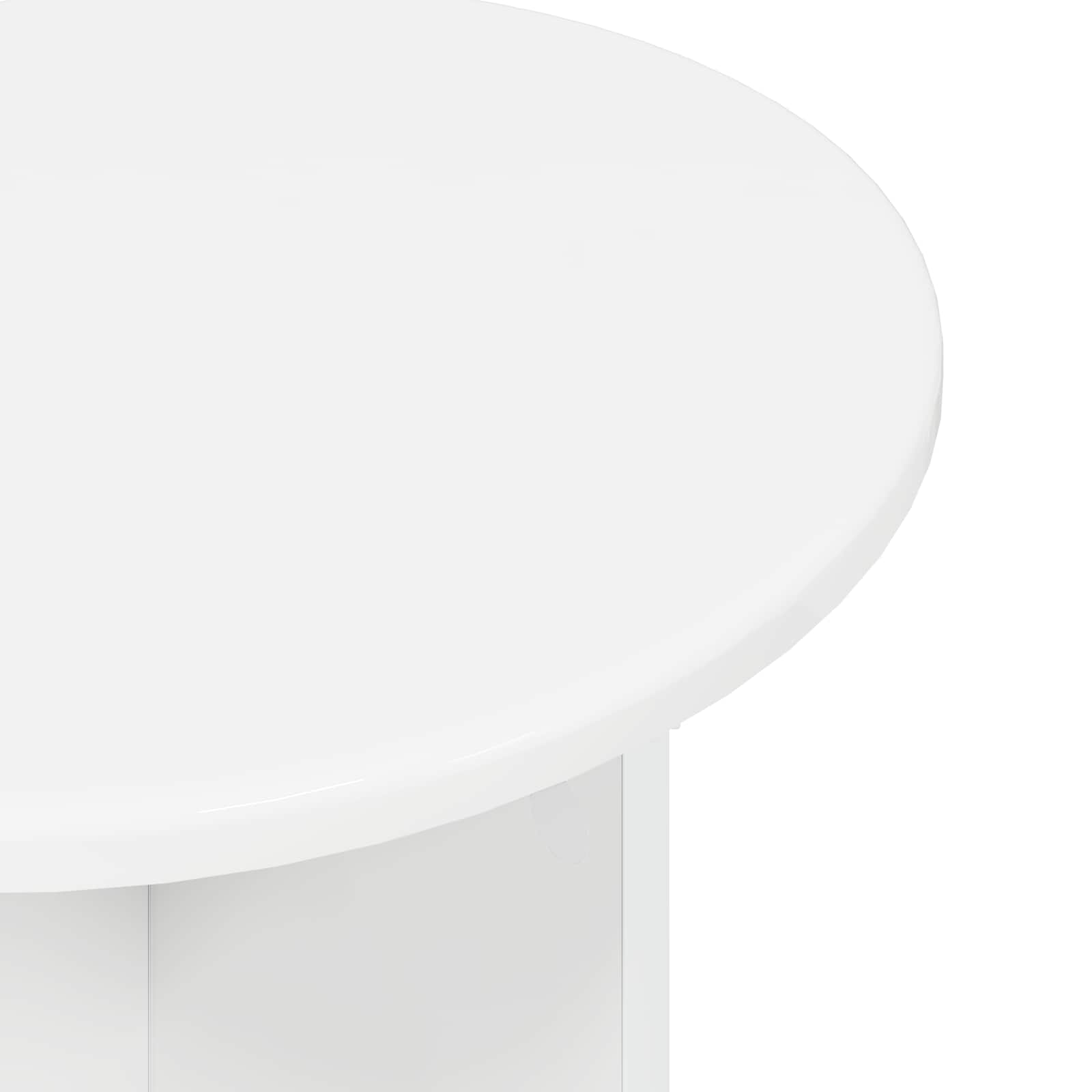 Set tavolini 2 pcs Bianco Lucido Legno ingegnerizzato | homemem39