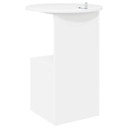 Tavolo laterale Bianco Ø 39,5 x 55 cm Legno ingegnerizzato