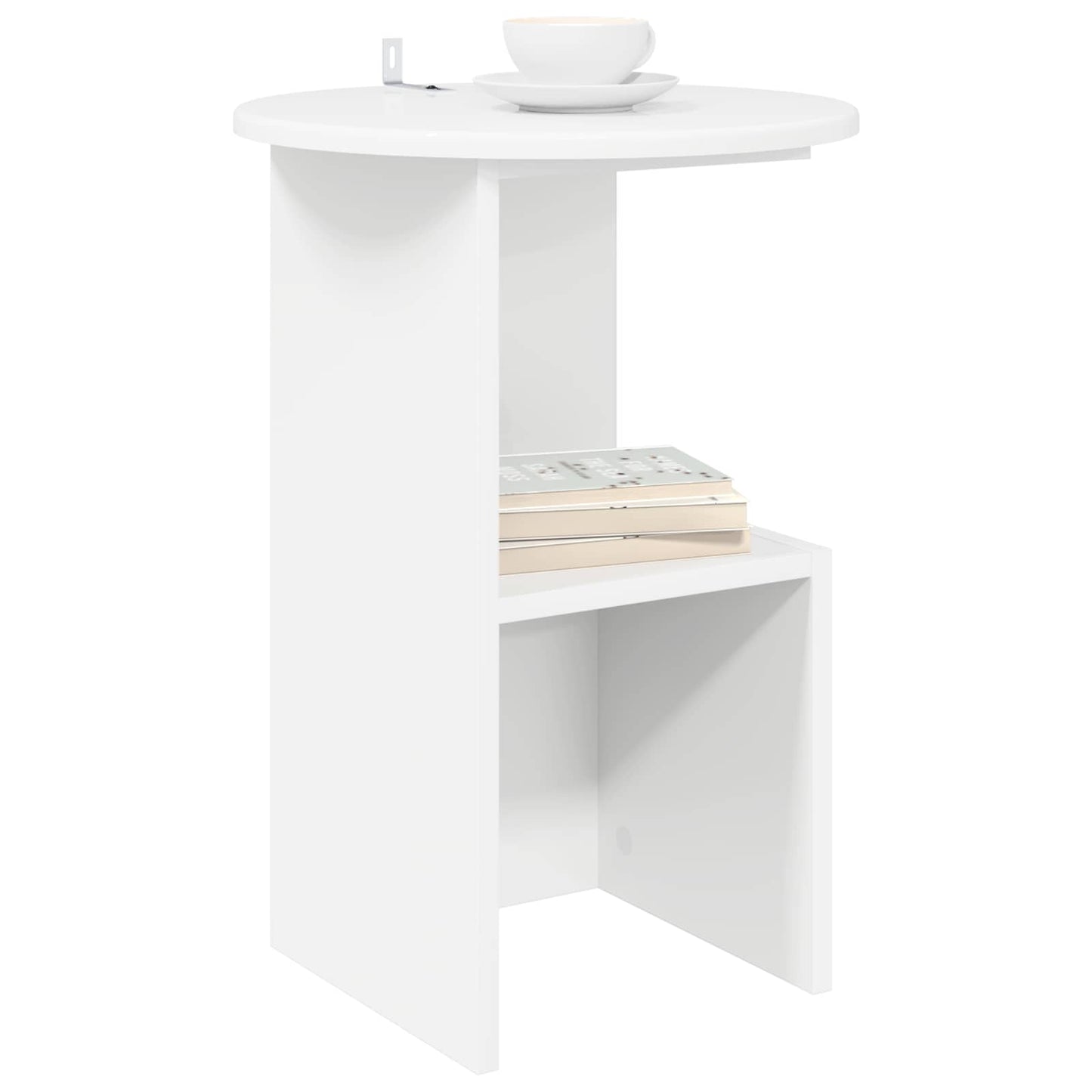 Tavolo laterale Bianco Ø 39,5 x 55 cm Legno ingegnerizzato