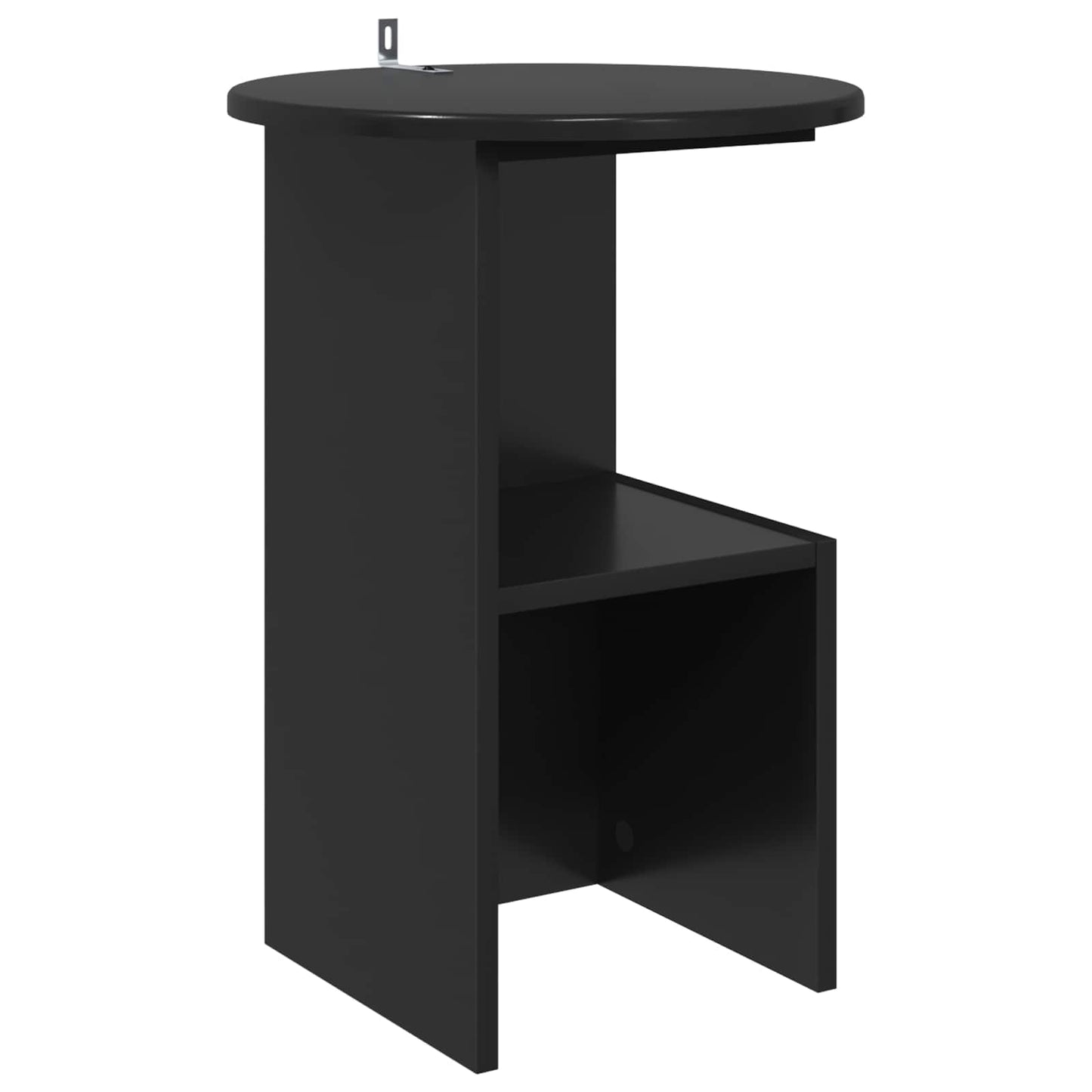 Tavolo laterale Rovere Nero Ø 39,5 x 55 cm Legno ingegnerizzato