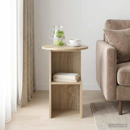 Tavolo laterale Rovere Sonoma Ø 39,5 x 55 cm