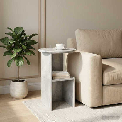 Tavolo laterale Grigio Cemento Ø 39,5 x 55 cm