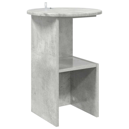 Tavolo laterale Grigio Cemento Ø 39,5 x 55 cm