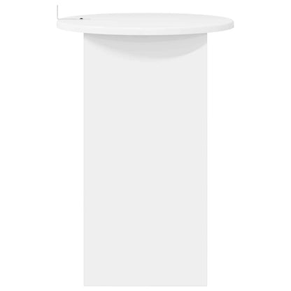 Tavolo laterale Bianco Lucido Ø 39,5 x 55 cm
