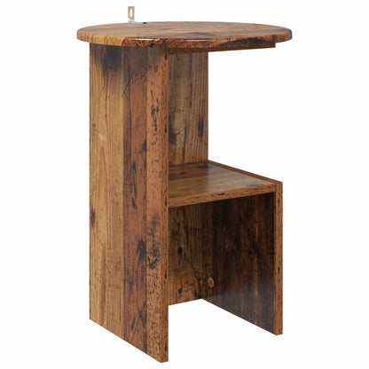 Tavolo laterale Legno antico Ø 39,5 x 55 cm