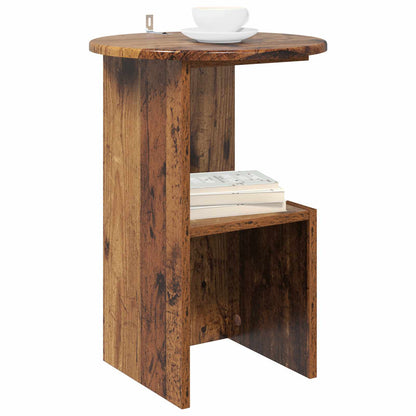 Tavolo laterale Legno antico Ø 39,5 x 55 cm