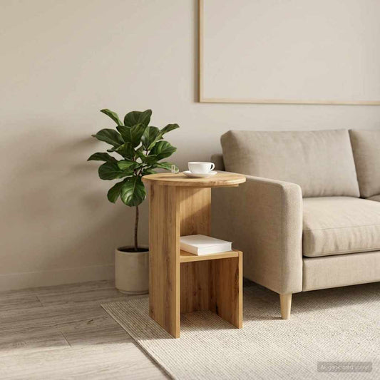 Tavolo laterale Rovere Artigianale Ø 39,5 x 55 cm