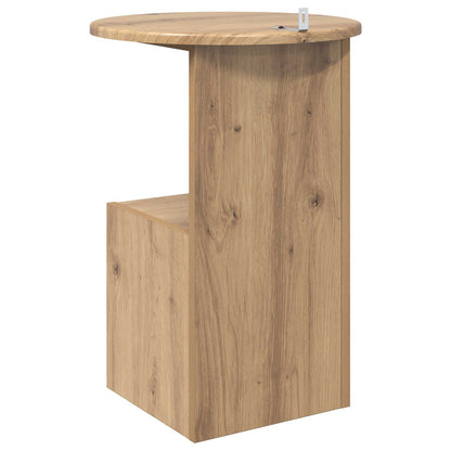 Tavolo laterale Rovere Artigianale Ø 39,5 x 55 cm