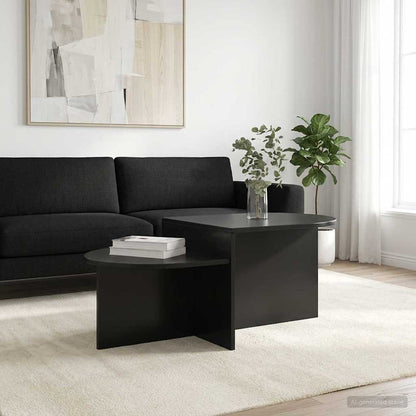 Tavolino da salotto Rovere Nero 100 x 50 x 40 cm