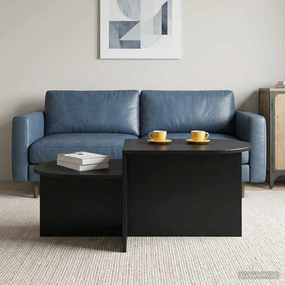 Tavolino da salotto Rovere Nero 100 x 50 x 40 cm