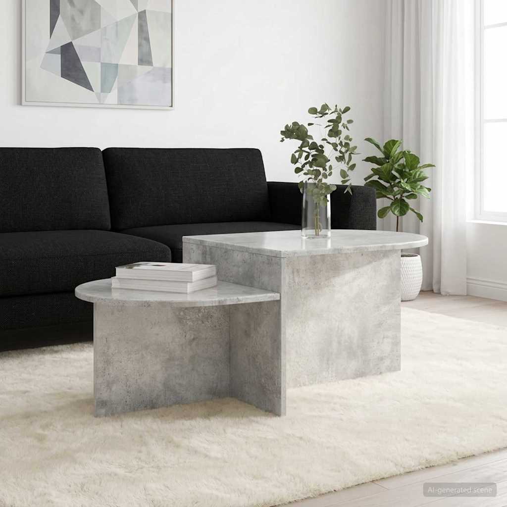 Tavolino da salotto Grigio Cemento 100 x 50 x 40 cm