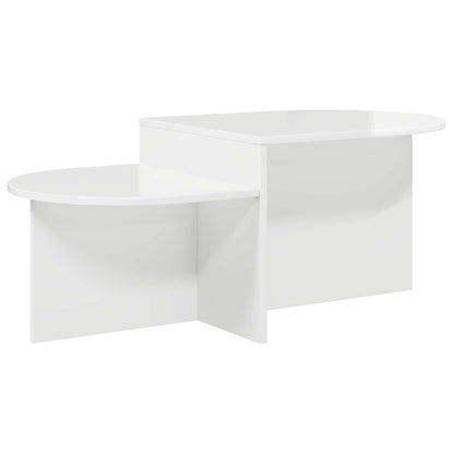 Tavolino da salotto Bianco Lucido 100 x 50 x 40 cm