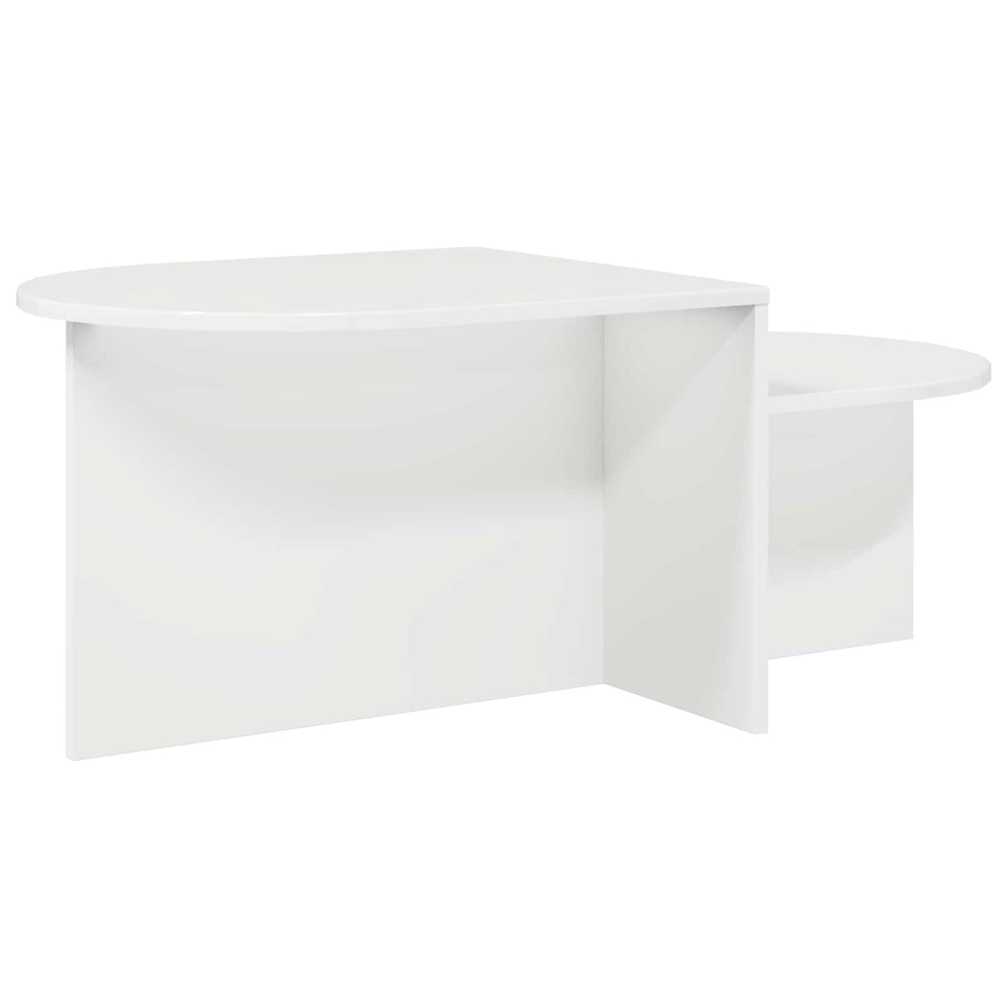 Tavolino da salotto Bianco Lucido 100 x 50 x 40 cm