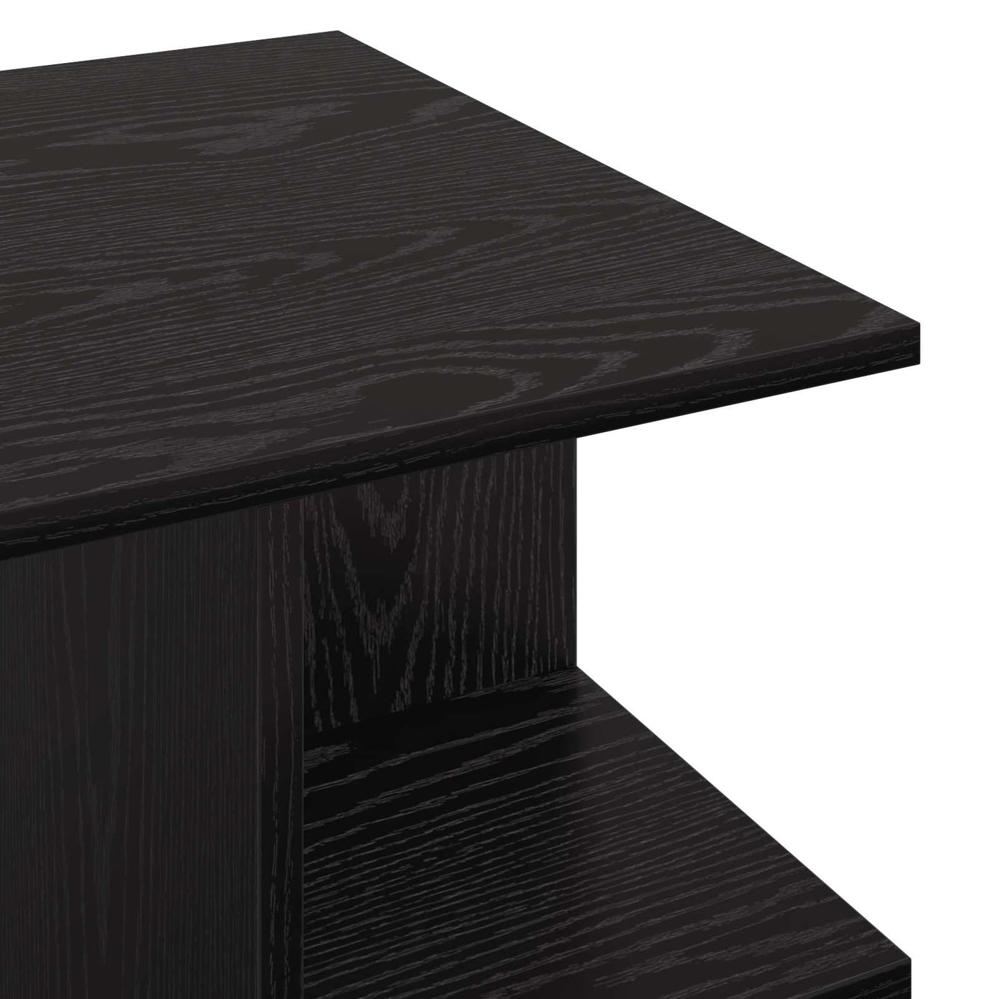 Tavolino da salotto Rovere Nero 87 x 50 x 45 cm