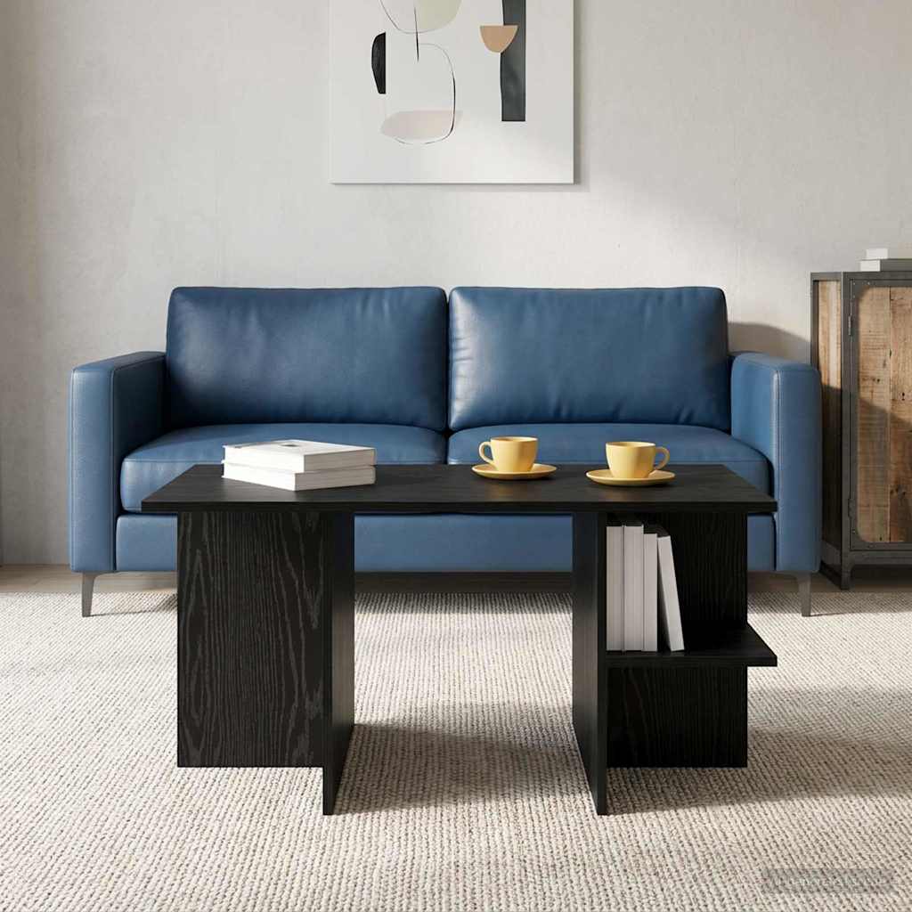 Tavolino da salotto Rovere Nero 87 x 50 x 45 cm