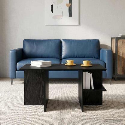 Tavolino da salotto Rovere Nero 87 x 50 x 45 cm