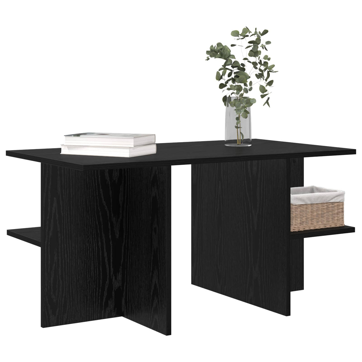 Tavolino da salotto Rovere Nero 87 x 50 x 45 cm